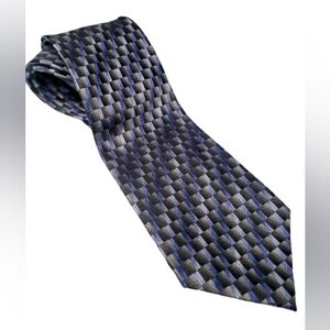 Joseph & Feiss Blue and Gray Patterned Tie
